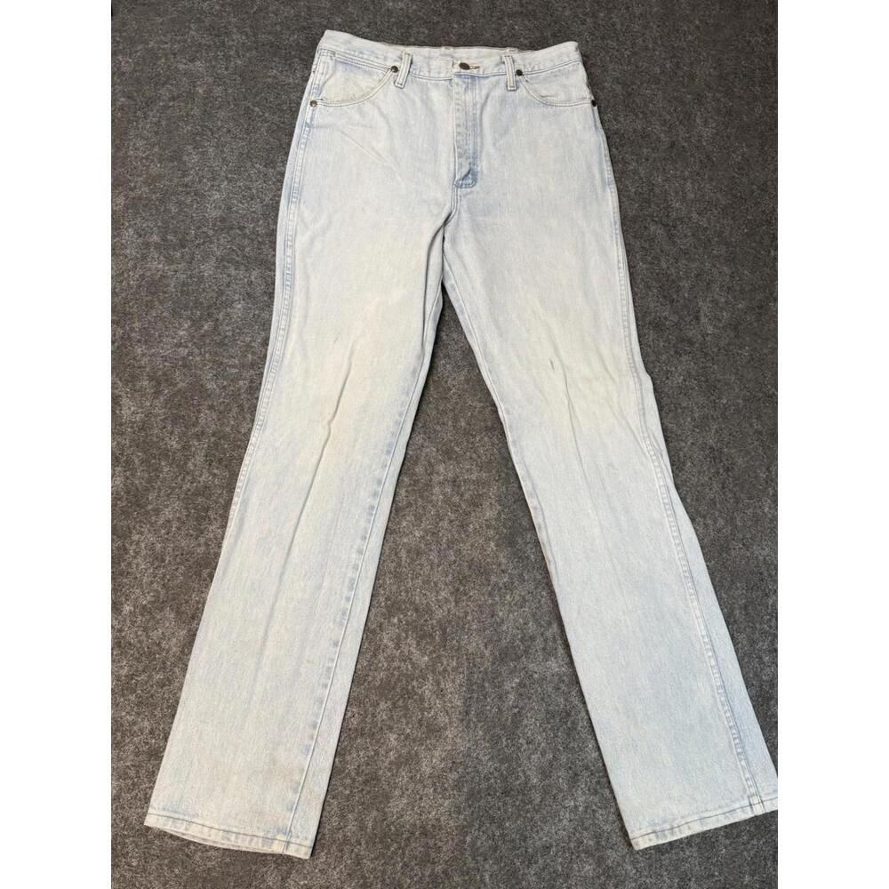Vintage Wrangler Jeans Mens Size 35X36 Made In USA Bootcut Cowboy Western